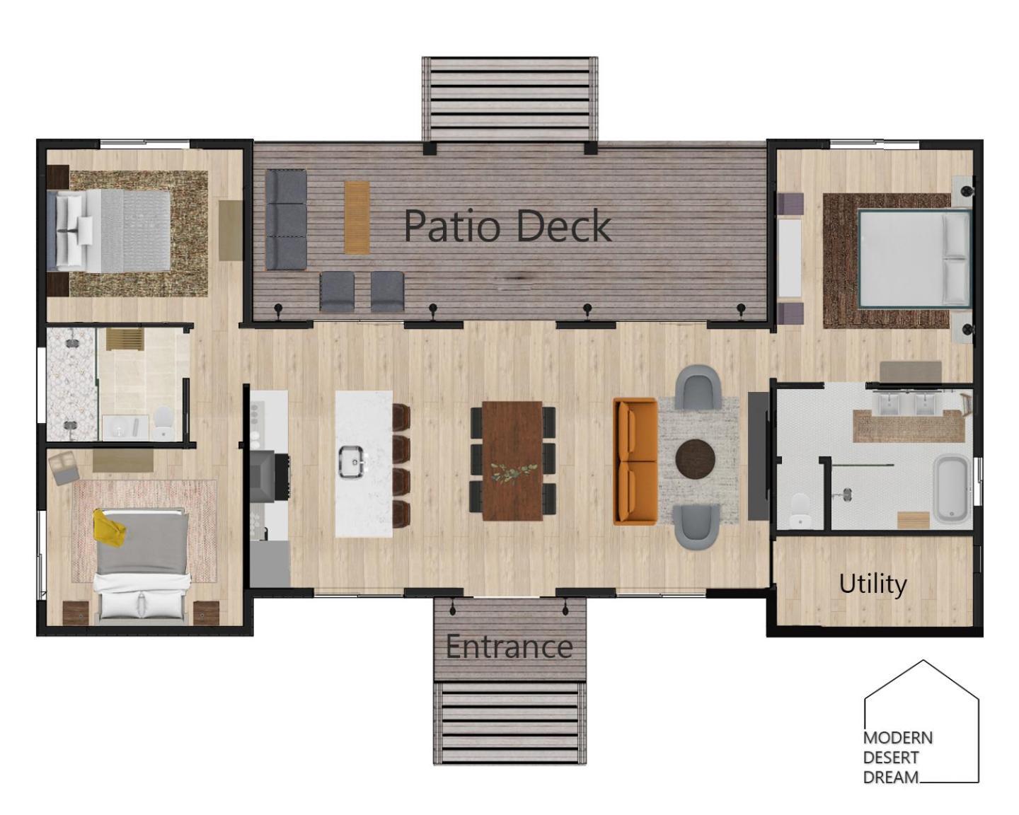 Modern Desert Dream - New Build Twentynine Palms Buitenkant foto